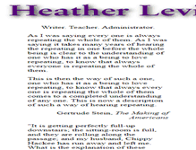 Tablet Screenshot of heather.levien.com